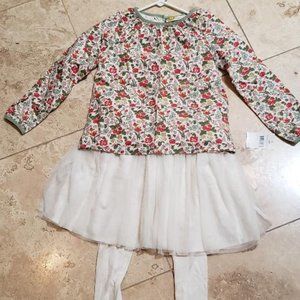 Mini Boden soft cotton shirt with shirt/pants